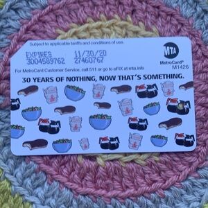 MTA MetroCard with Sushi Design